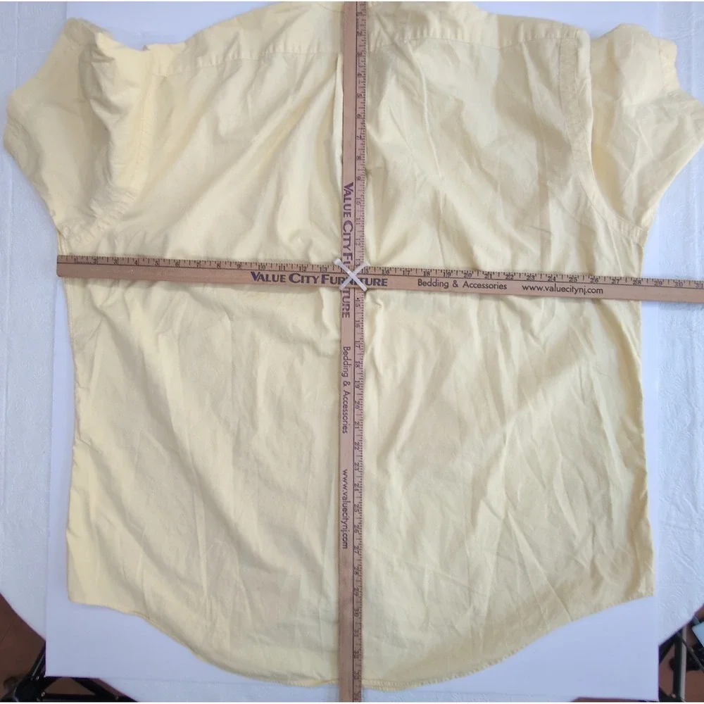 Polo Ralph Lauren Button Down Oxford Shirt Mens XXL Yellow Classic Fit Preppy